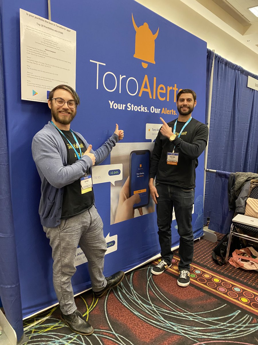 ShrubShrubby's tweet photo. ⁦@ToroAlertsAI⁩ SO AWESOME meeting you at this convention! #moneyshow #optionstrading https://t.co/GbTheakcgq