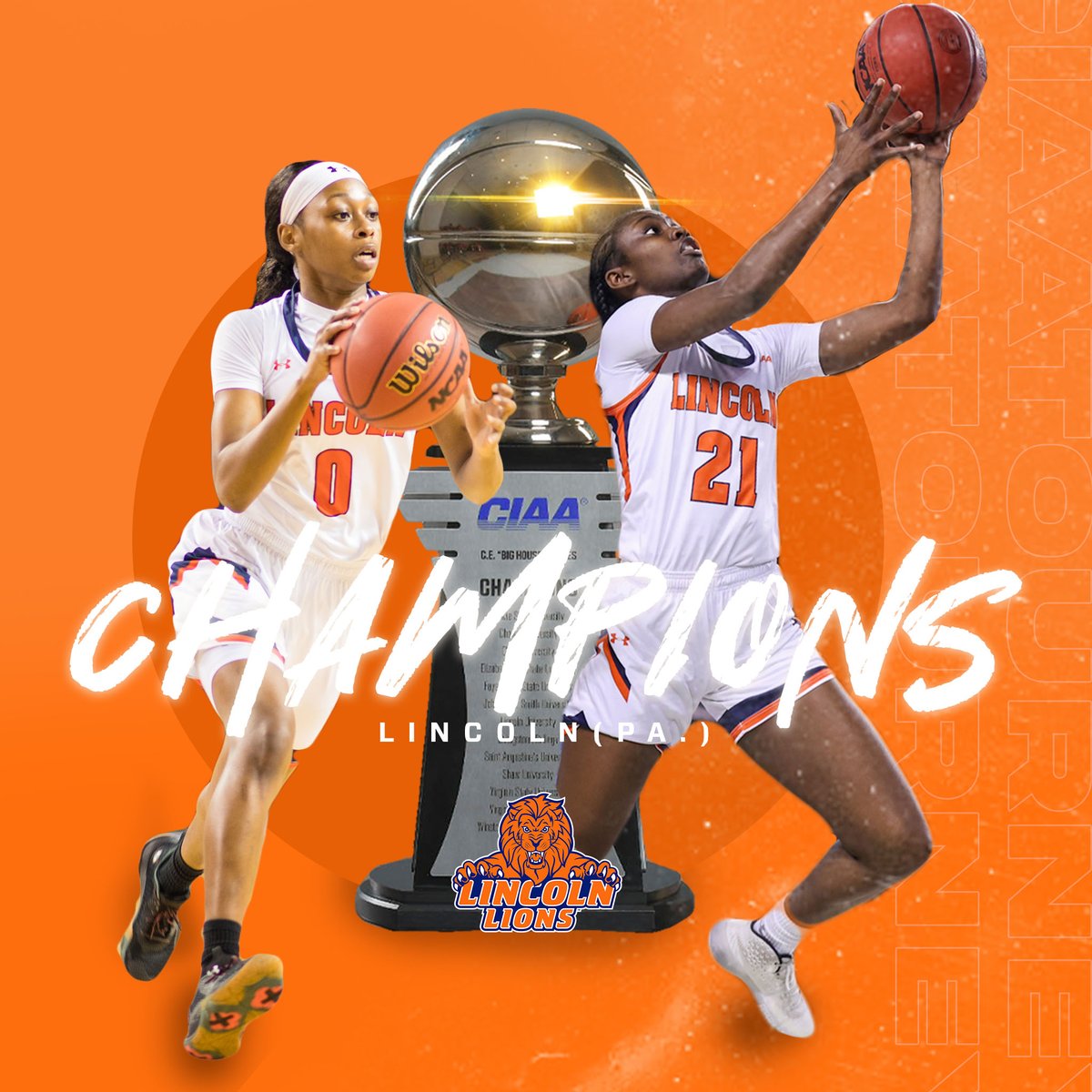 CIAAForLife's tweet photo. Mission Accomplished. 🙏🏽 #AllFor1
@LUL1onsAthletic ARE YOUR 2022 #CIAATourney CHAMPIONS‼️ https://t.co/SX4u70HFrT