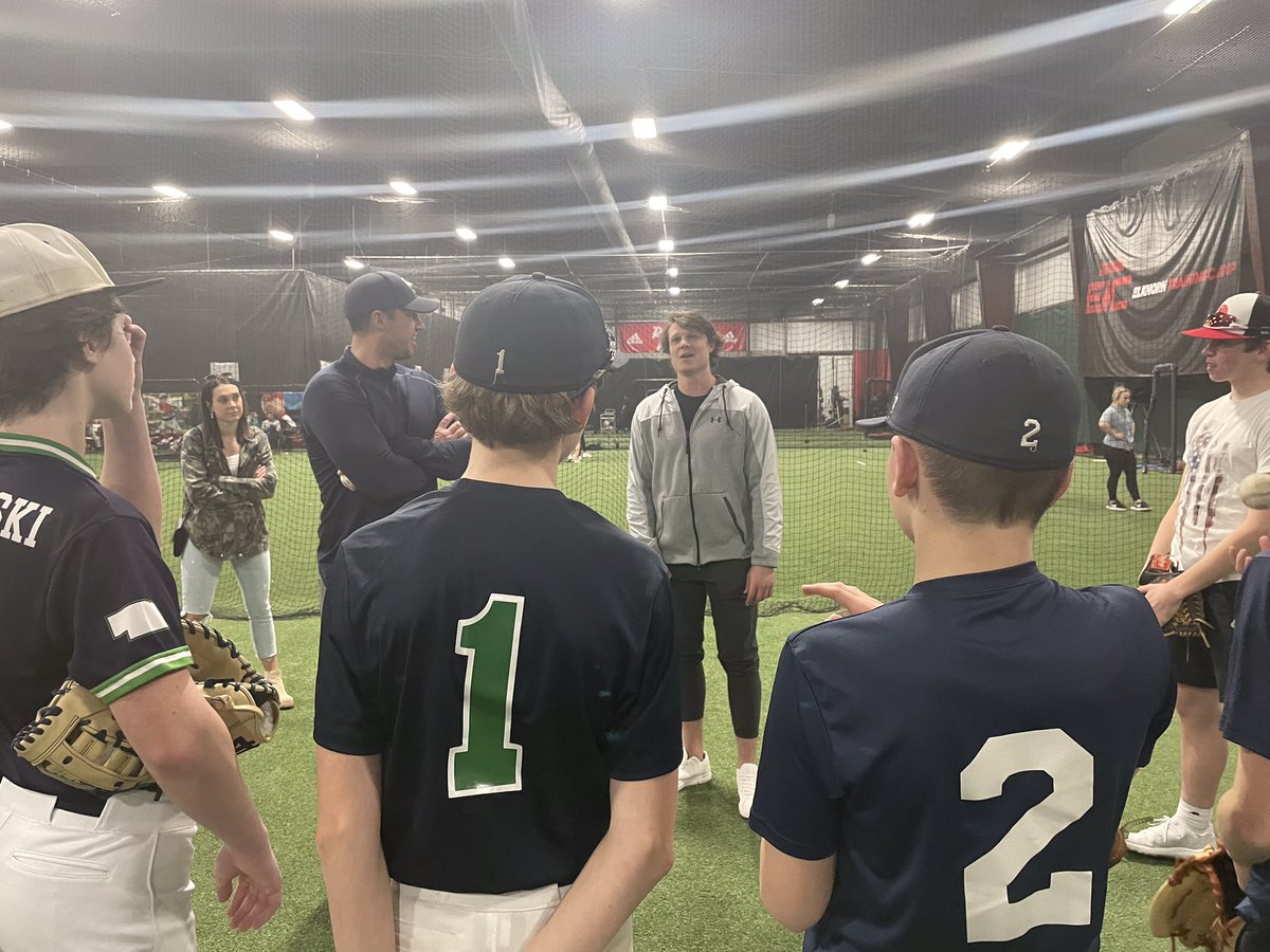 Thanks <a href="/jake_meyers4/">Jake Meyers</a> for stopping by practice to talk baseball! Good luck to you and the <a href="/astros/">Houston Astros</a> this year! <a href="/whs_varsitybb/">Westside Warrior Baseball</a>