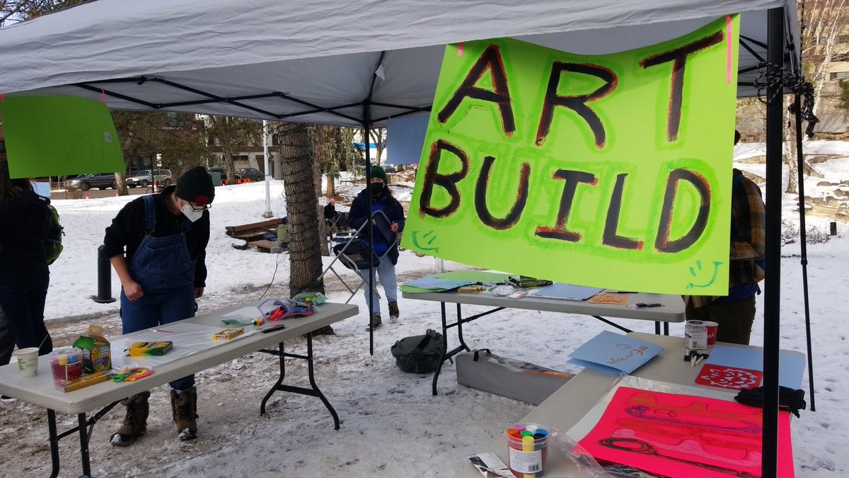 Interview with Gabrielle from @TruckOffYEG in this #livestream of the #WeKeepUsSafe #YEG Block Party! We'll be hanging around, grabbing some nice snacks, and chatting with the community until 3pm. No more livestreams unless something weird happens
Come join a booth for activities