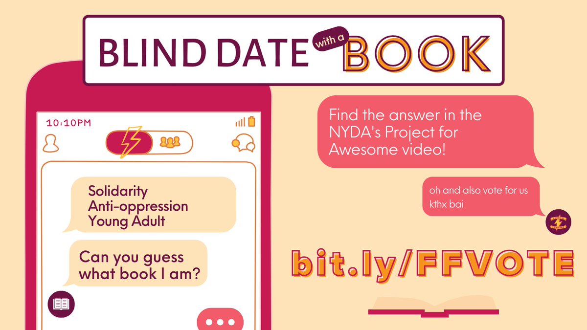 Let's play a game! You get 2-3 clues to a book, and you have to tell us the title. You can watch the <a href="/hpanyda/">NYDA</a> #P4A2022 video to check your answers 🥳🥳🥳

Clues for #1:
Solidarity
Anti-oppression
Young Adult

Which book?

bit.ly/FFVOTE
