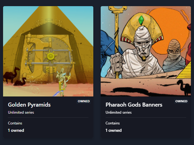 We are ready for tomorrows CEREMONY

The Pharaoh Gods Banners and the Golden Pyramids have been minted on #singular 

You can find them here👇
Banners: singular.rmrk.app/collections/72…
Golden Pyramids: singular.rmrk.app/collections/72…

They will be distributed right after the burns
24H LEFT🔥