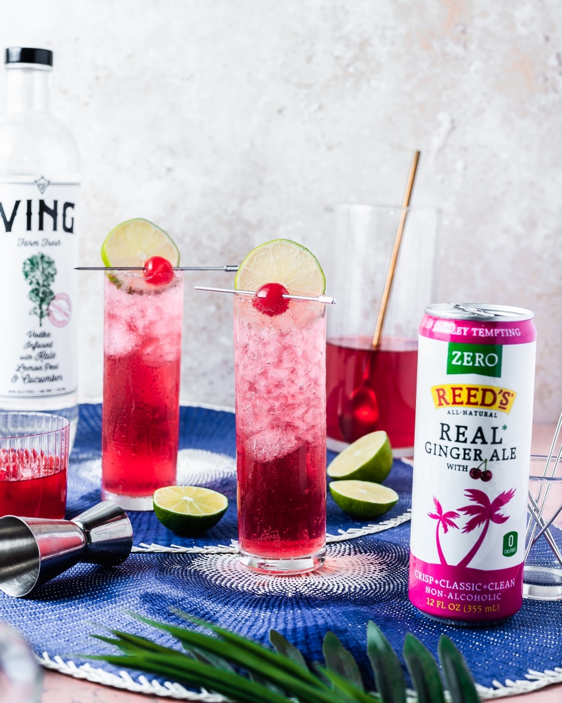 We're practically drooling over this delicious Dirty Shirley #cocktail recipe using our #zerosugar #shirleytemple #gingerale! Give it a try and #tag someone who would sip and savor with you! *RECIPE ON INSTAGRAM AND FACEBOOK*