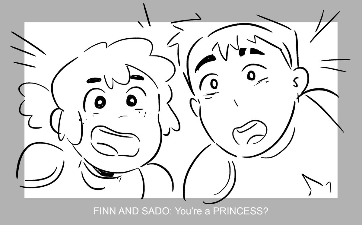 26 - Big Reveal (1/2)

Sado and Finn find out that their fearless leader is a former princess! This is a silly scene I had planned a long time ago but I scrapped because it doesn't fit in the story canon anymore.

#Feboardary #Storyboard #OC 