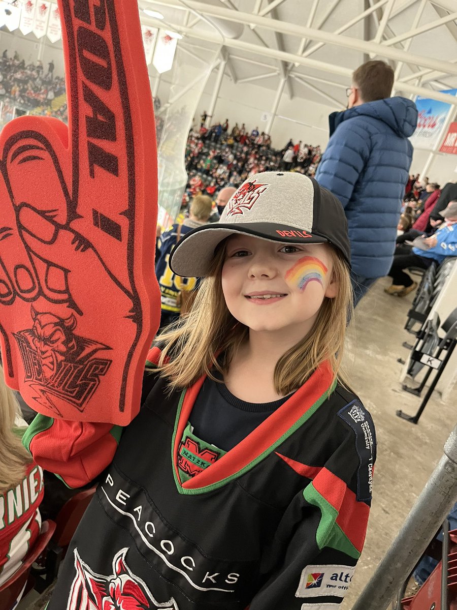 Having a blast at the <a href="/cardiffdevils/">Cardiff Devils</a> game!!! #pride #cardiffdevils