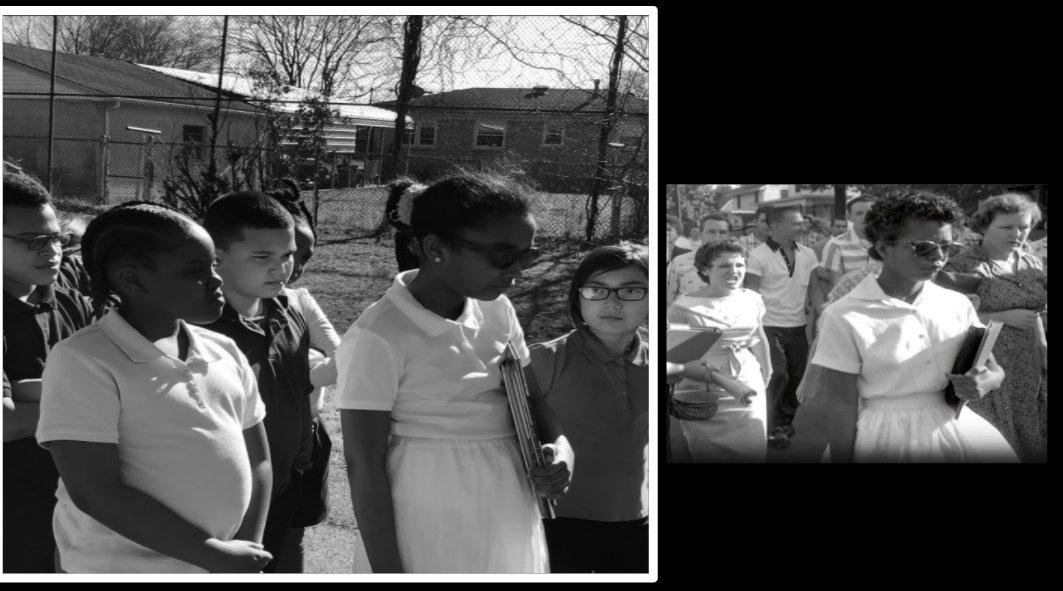 Christy36052594's tweet photo. Wellington Elementary students participated in a Civil Rights Portrait Project. Student researched and recreated powerful photos from the Civil Rights Movement to celebrate Black History Month. The project is currently being displayed in our lobby @JCPSKY https://t.co/V5vtYdorld