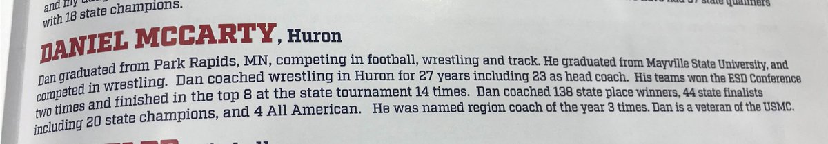 DHalbkat's tweet image. Please click the photos to read about Huron's newest members of the SD Wrestling Coaches Hall of Fame!
Coach Tom Baszler &amp;amp; Coach Dan McCarty