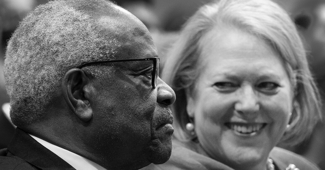 IndivisibleDET's tweet photo. This history documents the crusade of Ginny Thomas to use her husbands position to wield influence in her personal issues . Clarence Thomas needs to resign as his impartiality to court affairs is clearly biased. #ResignThomas #truthBrigade https://t.co/0H9i1FuzfJ https://t.co/P9d3PSzR4x