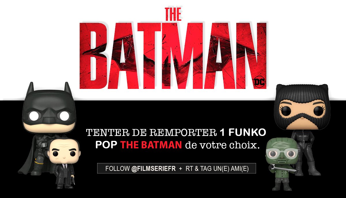 _lorasss's tweet photo. 🦇 #CONCOURS 🦇 

Tentez de gagner 1 Funko pop classique #TheBatman de votre choix. Pour participer:

• Follow @filmseriefr
• RT ce tweet
• Tag un(e) ami(e) dans les commentaires

Tirage au sort le 10 Mars. https://t.co/lgYeXVLSV2