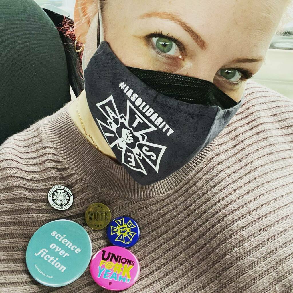 JenniferD_MUA's tweet image. Repping @iatselocal798 on the @gaaflcio bus to a rally for the #amazonworkers in Bessemer Alabama who have had their right to an unobstructed organizing election thwarted by corporate union busting efforts. #bamazon #unionstrong instagr.am/p/Cac_7a0uK7O/