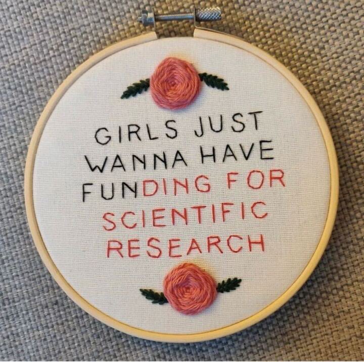 Girls just wanna have funding for scientific research 🤷‍♀️ #fundus #womeninSTEM #girlsinSTEM #fundscience #supportwomen #supportgirls