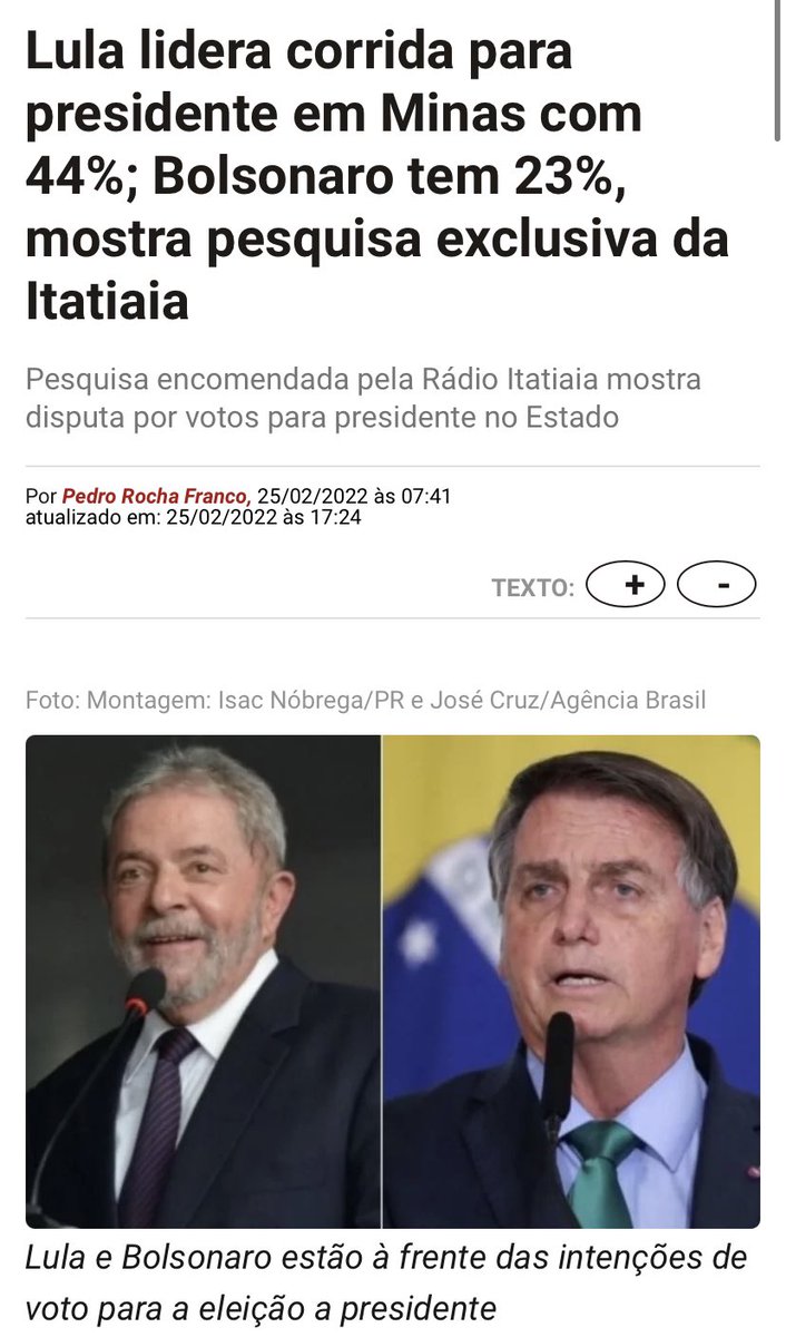 O bloco dos eleitores de <a href="/LulaOficial/">Lula</a> só faz crescer 🎉