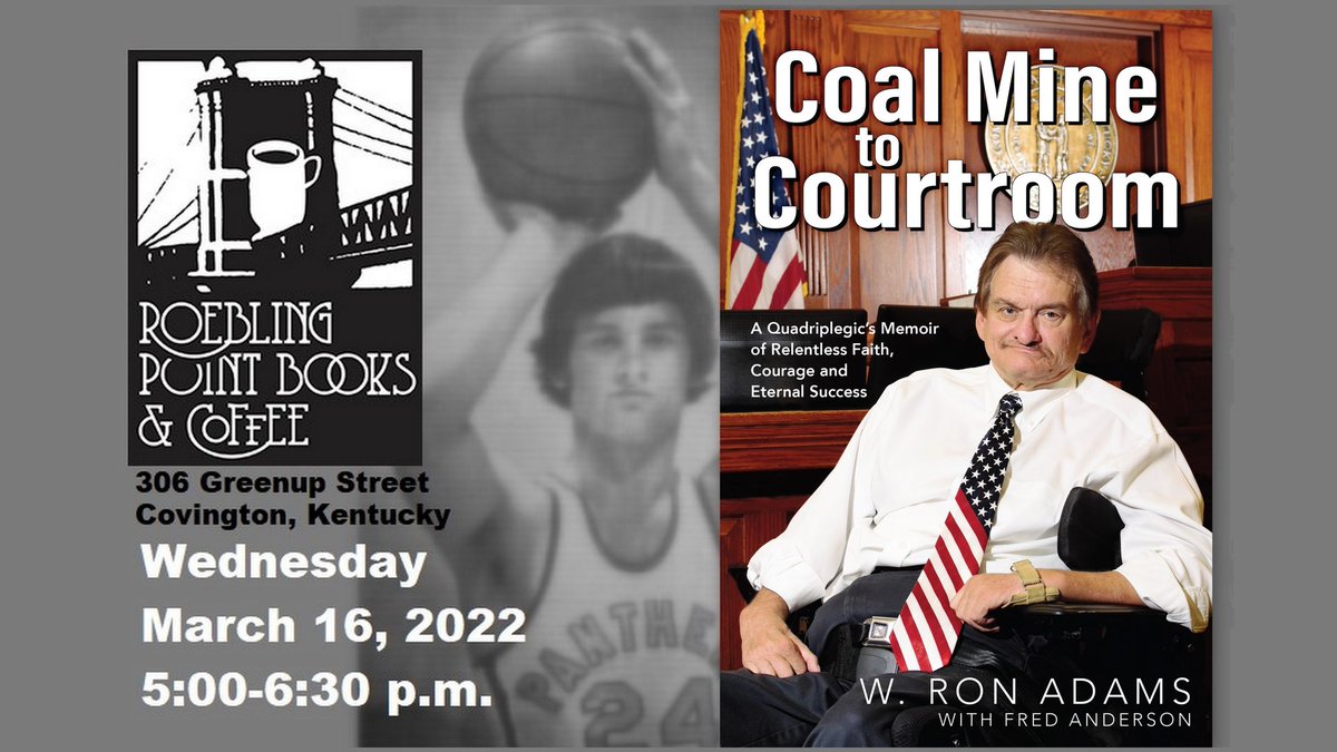 My memoir COAL MINE TO COURTROOM is coming soon, with stories about growing up in Kentucky, studying at @NKUChaseLaw and more. If you are in Northern KY, I hope to see you at my first book signing on Wednesday, March 16, at @Roebling_Point Books in Covington! @NKYBARASSN
