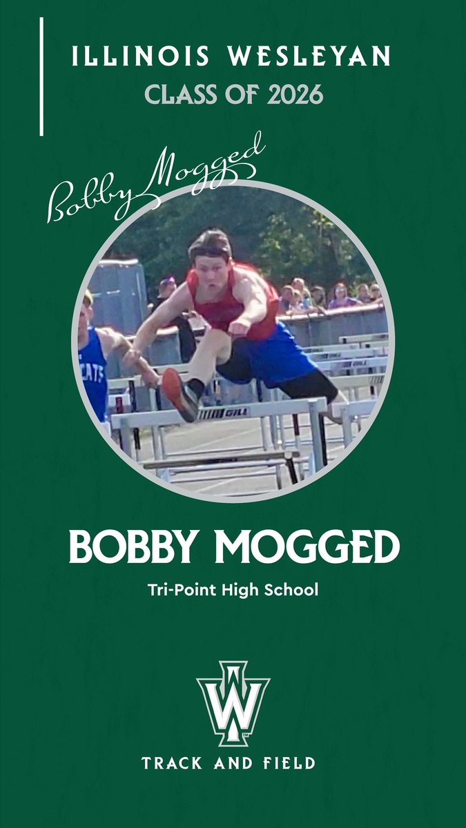 bobmogs3's tweet photo. I am excited to announce my
commitment to Illinois Wesleyan University to continue my academic and athletic career. I would like to thank my current and future coaches, as well as my family for their support. Go Titans! @IWU_XCTF https://t.co/FlItwjVTBv