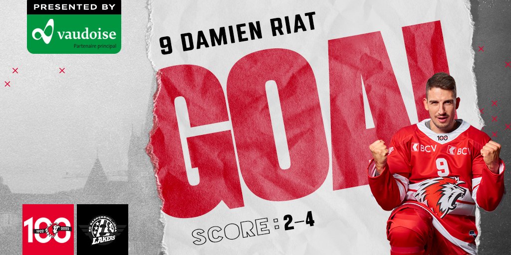 lausannehc's tweet photo. BIRTHDAY BOOYYYYY 👏🏻
Damien Riat réduit l'écart
Lausanne HC 2⃣-4⃣ SCRJ
#LHCSCRJ 🔴⚪️ https://t.co/fxC0YnJken