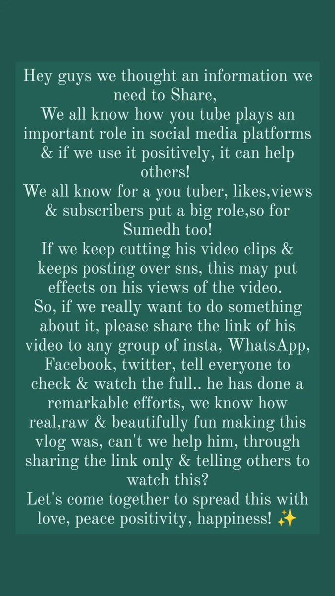 thankyousumedh's tweet photo. Spread this as much as you can! https://t.co/PzDPoTx3Mb