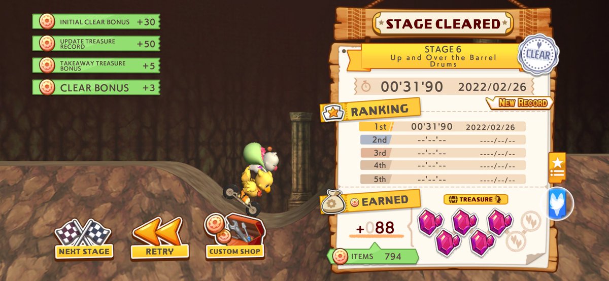 Clear STAGE6 in 00'31'90! 
Give it a try now! 
square-enix-games.com/chocobo-gp/en-…

#Chocobo GP Dash
