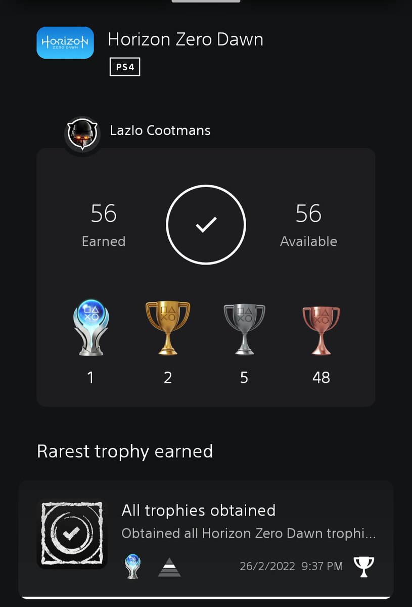 Finally wrapped up some unfinished business today. Now I am truly ready for #HorizonForbiddenWest 
#platinum
#beterdanbreathofthewild
#Goty2017
<a href="/Guerrilla/">Guerrilla</a>