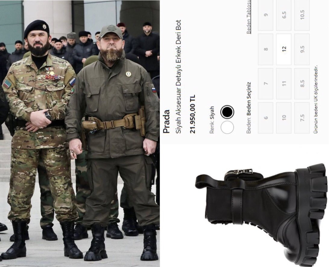 рамзан в ботинках прада. ботинки кадырова. ботинки кадырова. берцы monolith prada. ботинки кадырова прада.