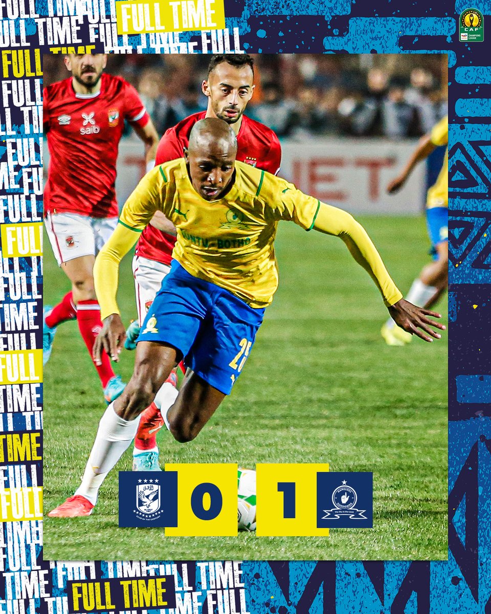 Masandawana's tweet image. That&apos;s it from the Cairo International Stadium as the Brazilians manage to secure all 3 points, a clean sheet and a historic win in Egypt!👆

Al Ahly 0️⃣➖1️⃣Mamelodi Sundowns (85&apos; Morena) 

#Sundowns #DownsLive #TotalEnergiesCAFCL