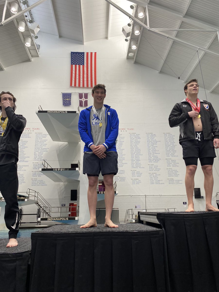 DiveElkhart's tweet photo. We JUST COULD NOT BE ANY PROUDER of these young men!!! 
💙💛💦
@ElkhartHSSports @NickHardy7 @LucasByrd20 @dkazmier https://t.co/ZduqPXxSpY