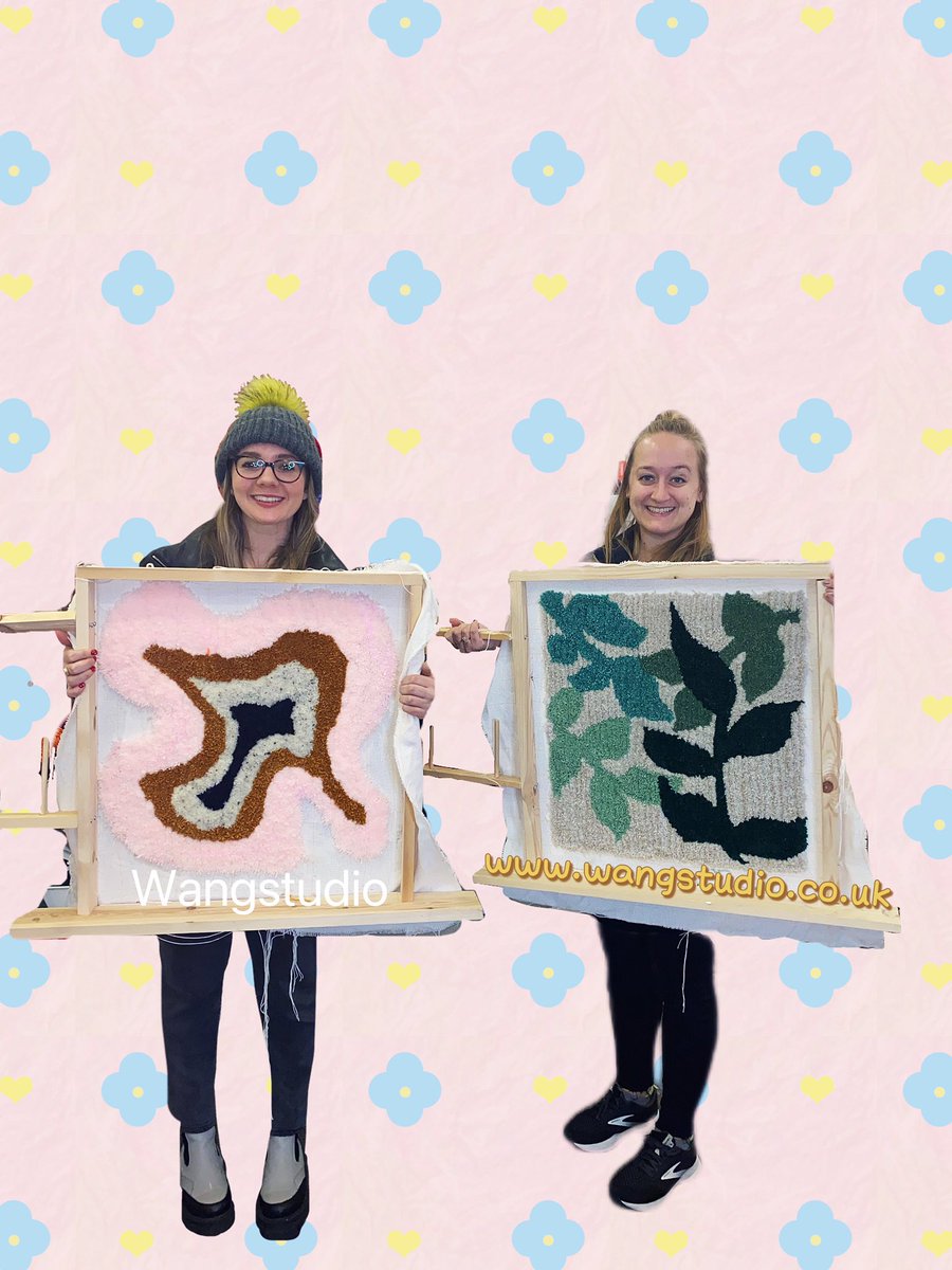 Todays student from London!! #wangstudio #tufting #workshops #norwich #tuftedrugs #tuftingrugs