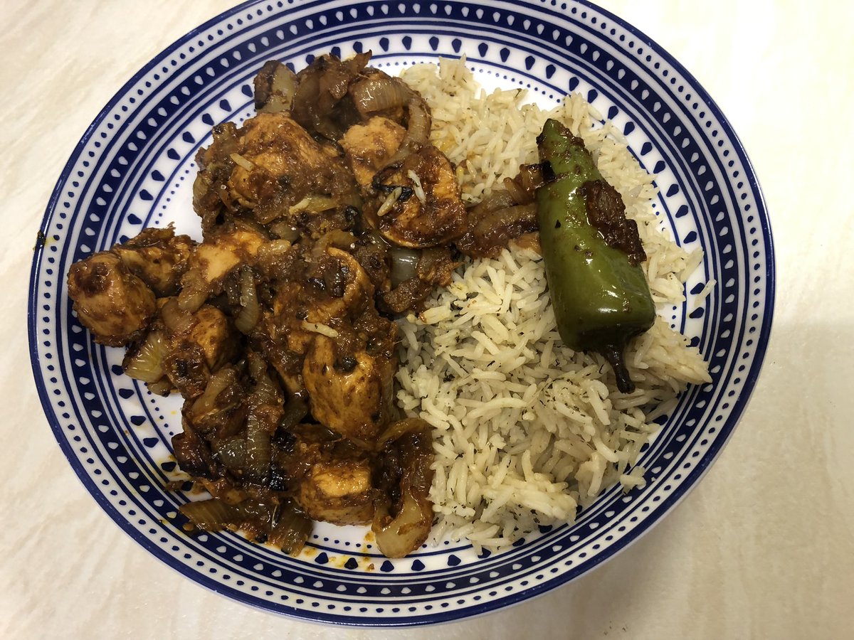 Finally got around to cooking your Chicken Dopiaza <a href="/NishaKatona/">Nisha Katona</a> 
Why did I wait so long! It was delicious. Thank you <a href="/Mowglistfood/">Mowgli Street Food (Nisha Katona)</a>