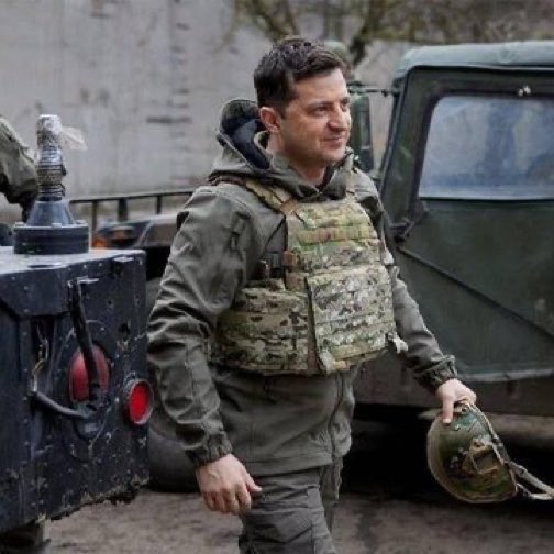 DaveReedPA's tweet photo. Ukrainian President on the frontlines.  Modern day Teddy Roosevelt? https://t.co/0zjoIVtahi