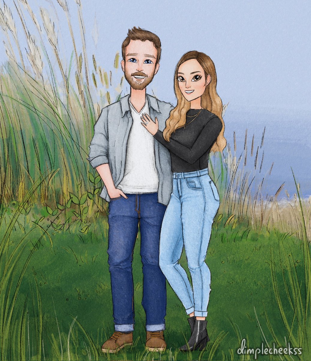 Watching the stardew trials for the first week when im not in it. I have NO idea who to root for cuz I love them all. In the meantime, art from the BEST, Joni (dimplecheeksss) for some great wedding invites
