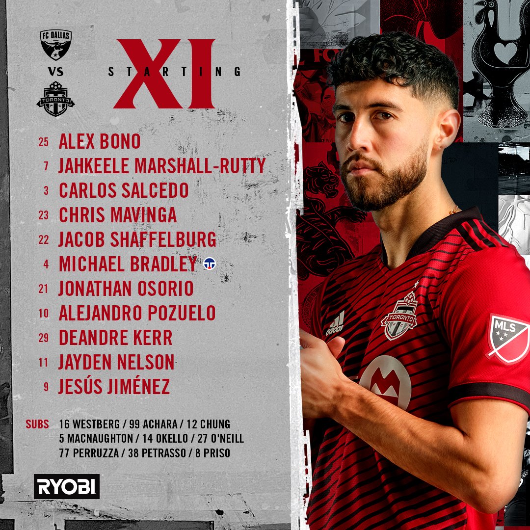 TorontoFC's tweet photo. 🚨 𝕊𝕖𝕒𝕤𝕠𝕟 𝕆𝕡𝕖𝕟𝕖𝕣 𝕏𝕀 🚨

#DALvTOR | #TFCLive https://t.co/QEWyJdmsNv