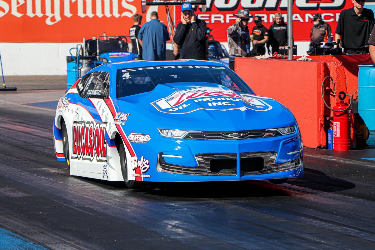 KyleKoretsky's tweet image. .@Lucas_Oil #Chevrolet TO THE TOP! Going into raceday with our second career No. 1 qualifier!

#ArizonaNats #NHRA