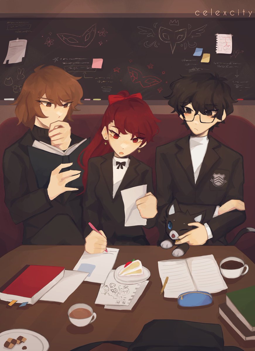 celexcity's tweet photo. #persona5royal #p5r 
i had the honor of doing an illustration for @royaltriozine a couple years ago~ check link in replies for leftover sales!! 💞 https://t.co/iIKKHvgImo