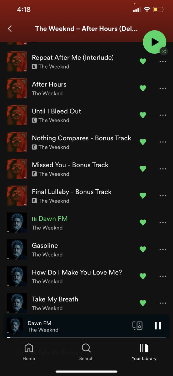 sexycrypto69's tweet photo. @theweeknd  The transition from Final Lullaby to Dawn FM is crazy 😈 amazing https://t.co/AisHRAzqqL
