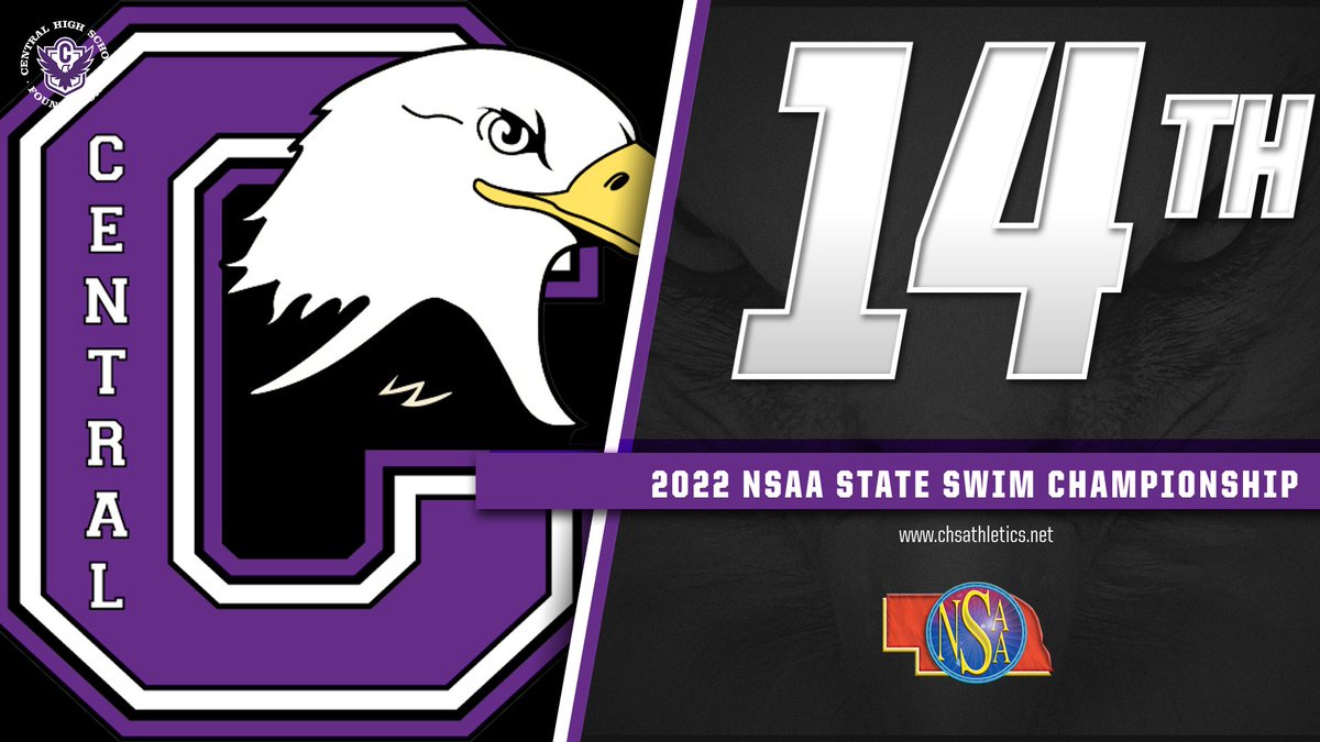 #CentralAthleticDepartment: <a href="/CHSBoys_Swim/">Central Boys Swim & Dive Team</a> Finish the 2021-22 Season in 14th Place at the 2022 NSAA Swim/Dive Championship at the BoB Devaney Sports Center in Lincoln, Nebraska! Way to go Eagles! Thank you Seniors!

#TheCentralEagleWay + #ooohaaah = #DowntownProud