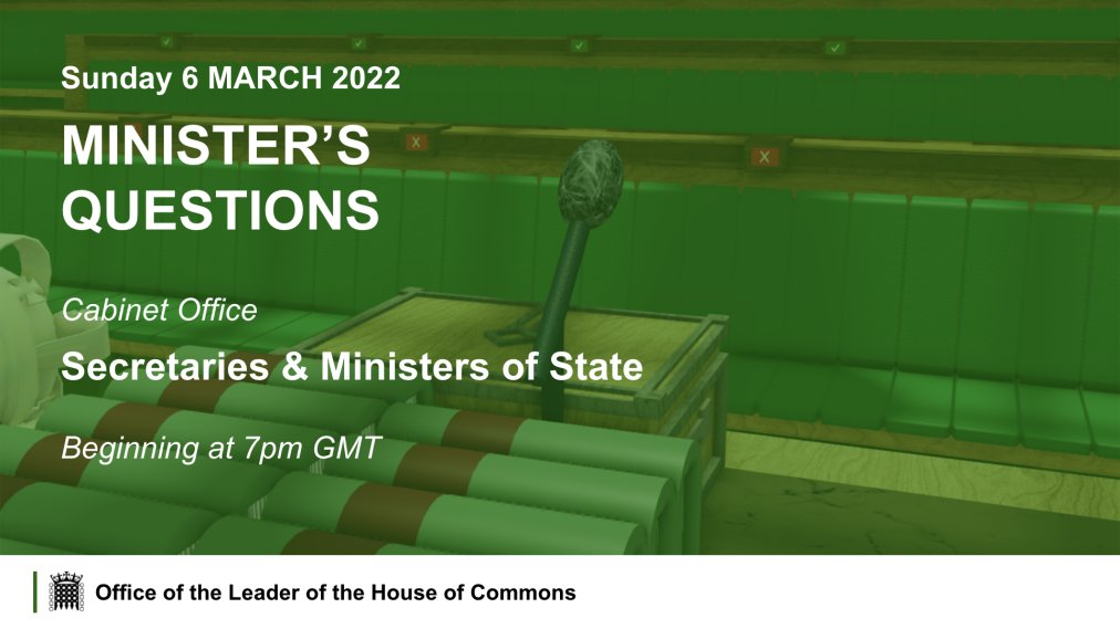 Minister's Questions is starting in 15 minutes. You may spectate using the game below ⬇️ 
roblox.com/games/65154417…