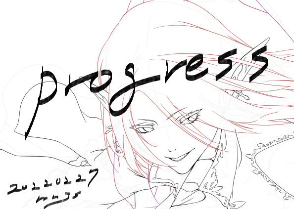 進捗状況。5件の1つ目。承認順に作画・納品していきます。 