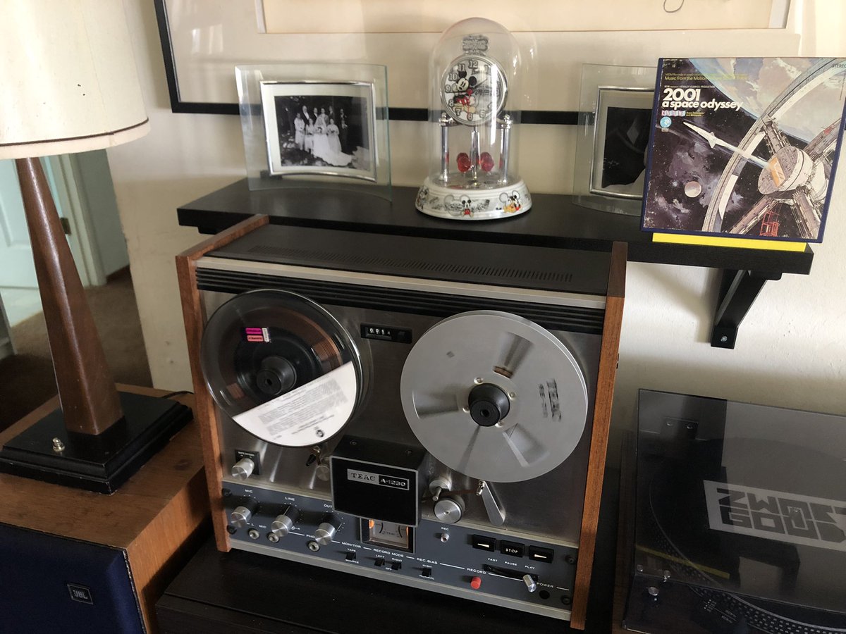 MrSaratoga's tweet photo. #nowspinning #r2r #nowpplaying #reel #tape

1968 score to Stanley Kubrick’s 2001 : A Space Odyssey

Catalog : MGM MGA/N 13, AMPEX 7.5 ips reel to reel, made in Elk Grove Village ILL, 1968 https://t.co/P2qllNADdQ