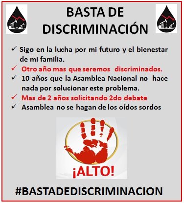 perezjuan1962's tweet photo. @laloking19621 @Amabuzh @LassoGuillermo @GuadalupeLlori @AsambleaEcuador @MinTrabajoEc @CorteConstEcu @VillaFernando_ @VaPetrolero #VPTTP
@VaPetrolero
Hay que continuar con la lucha para recobrar nuestros derechos..
Mas de 10 años discriminados..! https://t.co/Fr7rR2w7GC