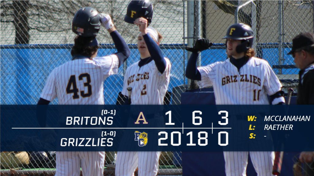 A great start to the year for <a href="/FCGrizBaseball/">Coach Marshall</a>, as they take the opener from Albion behind a complete team effort! #TeamGriz