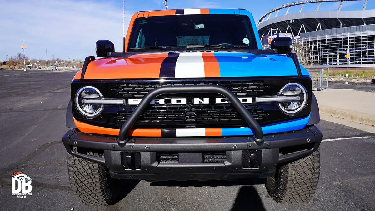 Broncos's tweet photo. This custom @Ford Bronco 🔥🔥🔥

#BroncosCountry, meet "Gallop"! https://t.co/vQ720Qof34