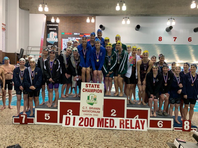BOOM! Girls 200 Medley Relay - STATE CHAMPS! Let’s Go!!!!#WeAreLions