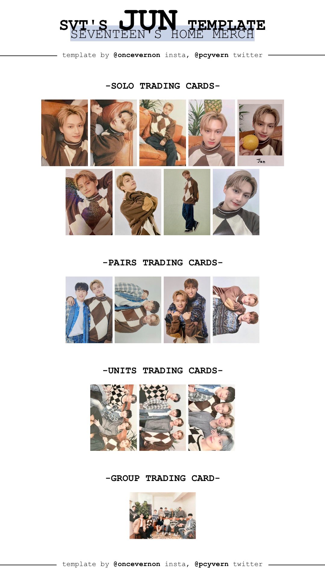 タレントカード SEVENTEEN'S HOME TRADING CARD 10SET SEVENTEEN'S HOME TRADING CARD 10SET