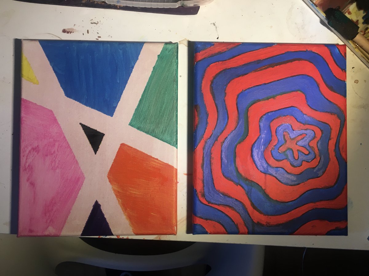 Been switching between the <a href="/goingin_healing/">Going In</a> ambient soundbaths and <a href="/ptrckrssll/">ptrckrssll</a>'s NWB mix as I paint and my results are varying DRASTICALLY