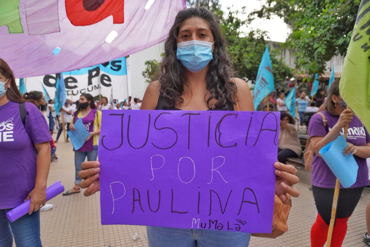 MuMaLaTuc's tweet photo. ‼️A 16 años del Femicidio de Paulina Lebbos seguimos firmes exigiendo JUSTICIA ‼️
#PaulinaLebbos PRESENTE! AHORA Y SIEMPRE!
@MuMaLaNacional
@libresdelsurnet
#AlbertoLebbos https://t.co/pBPkZjmpPX
