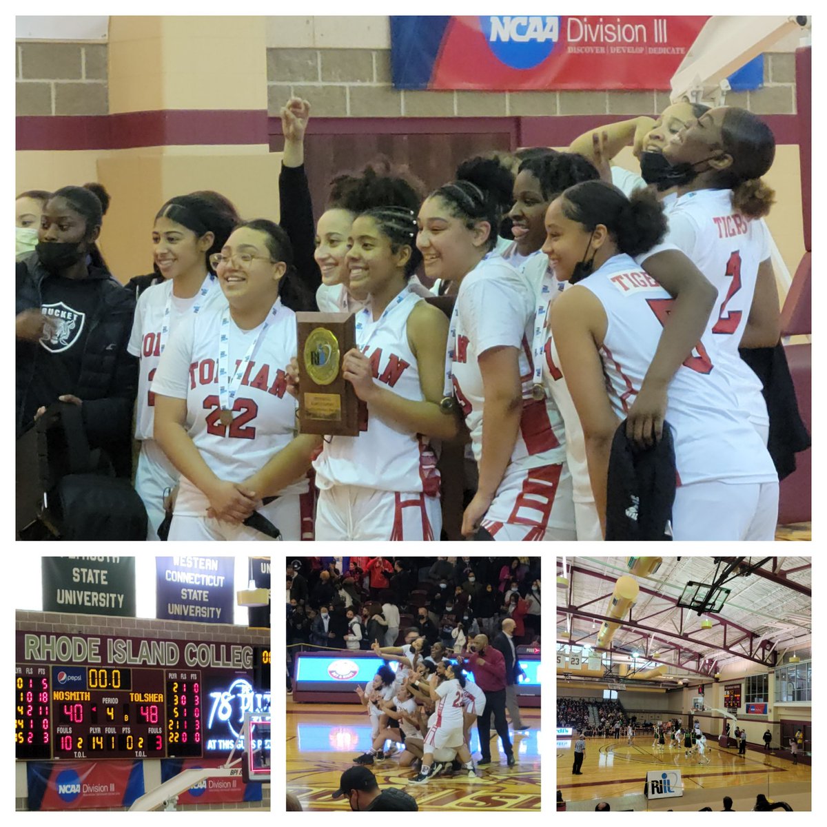 Congratulations to our Sholman Girls D3 🏀State Champs! Everyone played with such ♥️! #SholmanPride #PawtucketPride @TolmanAthletics @tolmanadmin @SheaHigh @PSD_Sup @CityofPawtucket