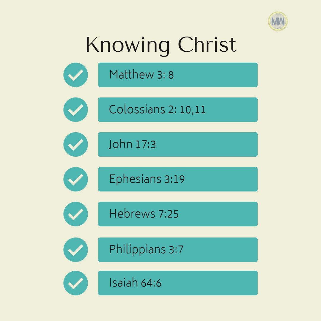 For the week of February 27 - March 5, 2022 our #MorningWatch topic will be - #KnowingChrist. 
*
*
*
#knowing #knowingishalfthebattle #knowinggod #knowingyouridentity #knowingispower #knowingthesource #knowingthetruth #knowingwhoyouare #knowingwithoutseeing #knowingJesus