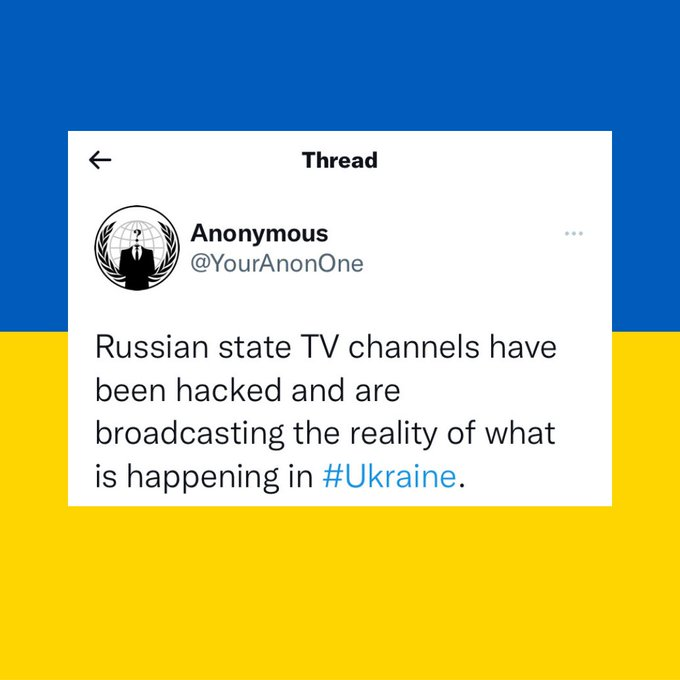 grungegirl0220's tweet photo. They have been hacked by Anonymous. Well done and stand with Ukraine. Stop Putin #Kyiv https://t.co/4RDPfGxGhc