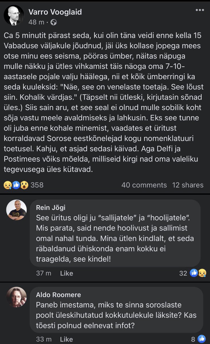 evateemad's tweet photo. “Mulle öeldi halvasti. Eks ma juba aimasin sinna minnes.”
Cry me a river. https://t.co/CcaLN37roq