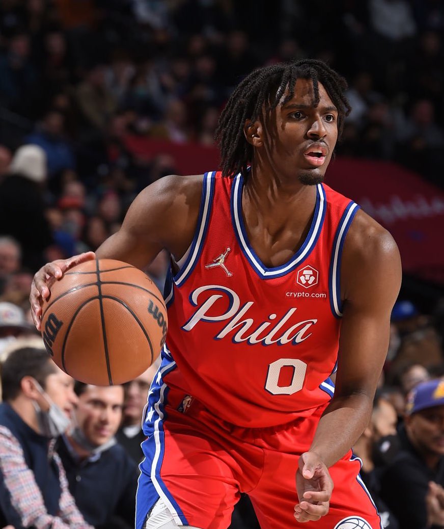 Tyrese Maxey over his last 10 games: 

20.1 PPG
4.2 APG
52.1% FG
35.1% 3PT
90.9% FT