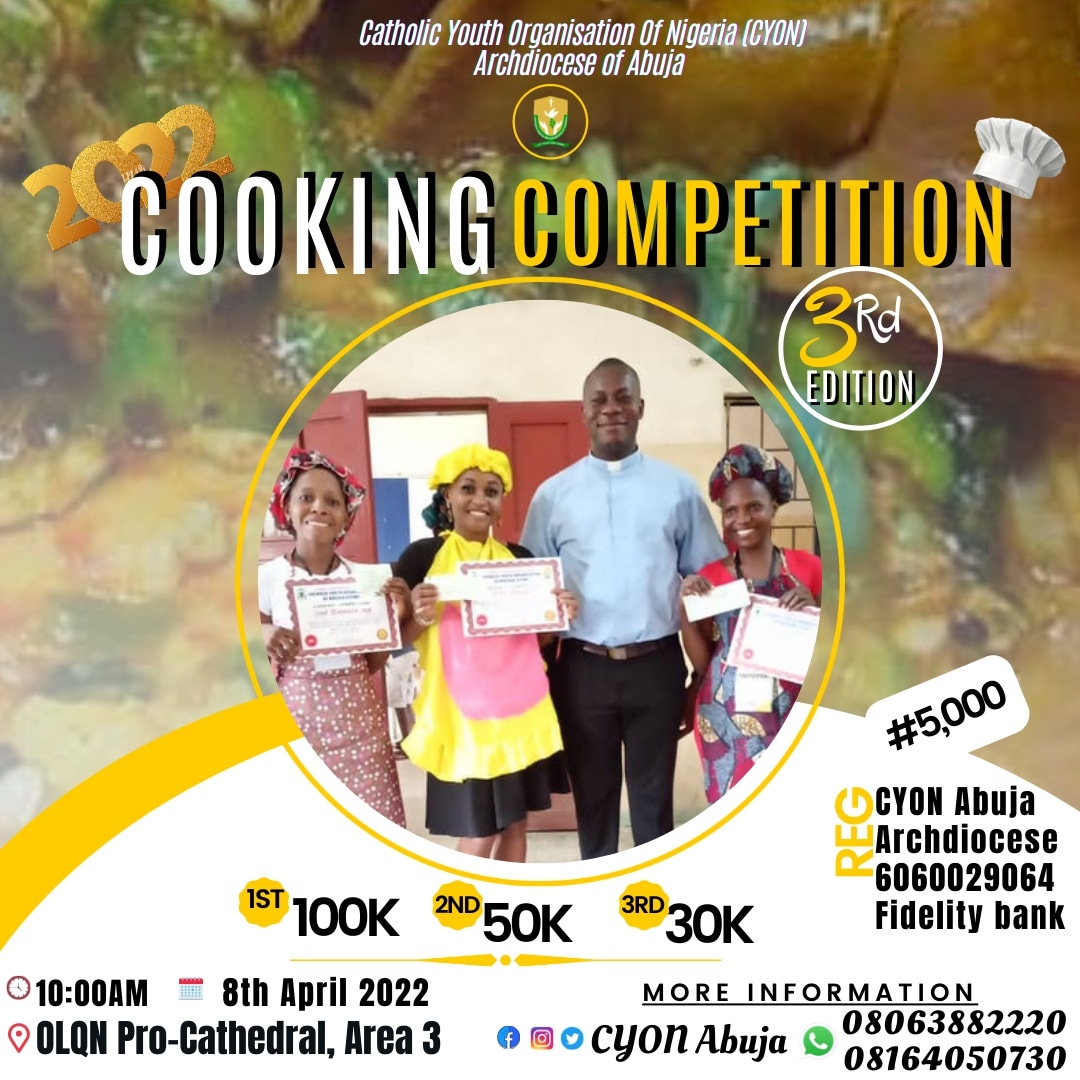 CyonAbuja's tweet photo. 👩‍🍳 🍳 🍳 🍳  🍳 👩‍🍳 
Real cooking is more about following your heart than following recipes!

🍴 Do you have what it takes to win either 100k, 50k or 30k with your cooking skills?

🌶️ Can you prepare the best delicious meal within few minutes with provided ingredients? https://t.co/EH8KCCFGQj